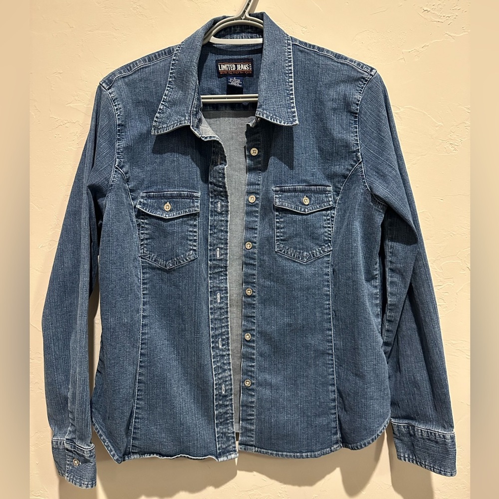 Vintage Limited Jeans jean jacket/shirt size large